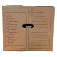 thumbnail image 4 of 10 - Pack Medium Cardboard Moving Boxes 18x14x12 32 ECT With Handles, 4 of 5
