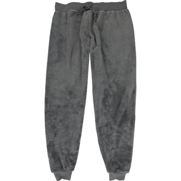 PJ Salvage Womens Waffle Stitch Pajama Lounge Pantalones, Gris, Mediano