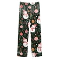 thumbnail image 5 of WUANDIXFA Kid Christmas Pajamas 2 Piece Girls Silk Pajamas Set 3-14Y Soft Satin Sleepwear for Comfortable Nights,Black,5-6 Years, 5 of 9