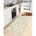 Rural Retro Rose Rugs for Entryway 2'x5', Laundry Room Rug Washable