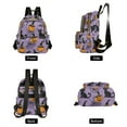 thumbnail image 4 of FORMRS Mini Backpack Purse for Women Travel Daypack Casual Shoulder Bag, Halloween Pumpkin, 4 of 7