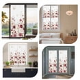 thumbnail image 7 of Window Privacy Film Red Spring Floral Stained Glass Window Film Decorative Sun Block Window Cover Elegant Pastoral Flowers Watercolor Window Clings Static Adhesive Sticker for Bathroom 23.6"x78.7", 7 of 7