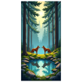 thumbnail image 3 of Forest Theme Wolf Image Backdrop Banner Decorative Party Background Photography Props Event Decoration Birthday Celebration Supplies, 3 of 4
