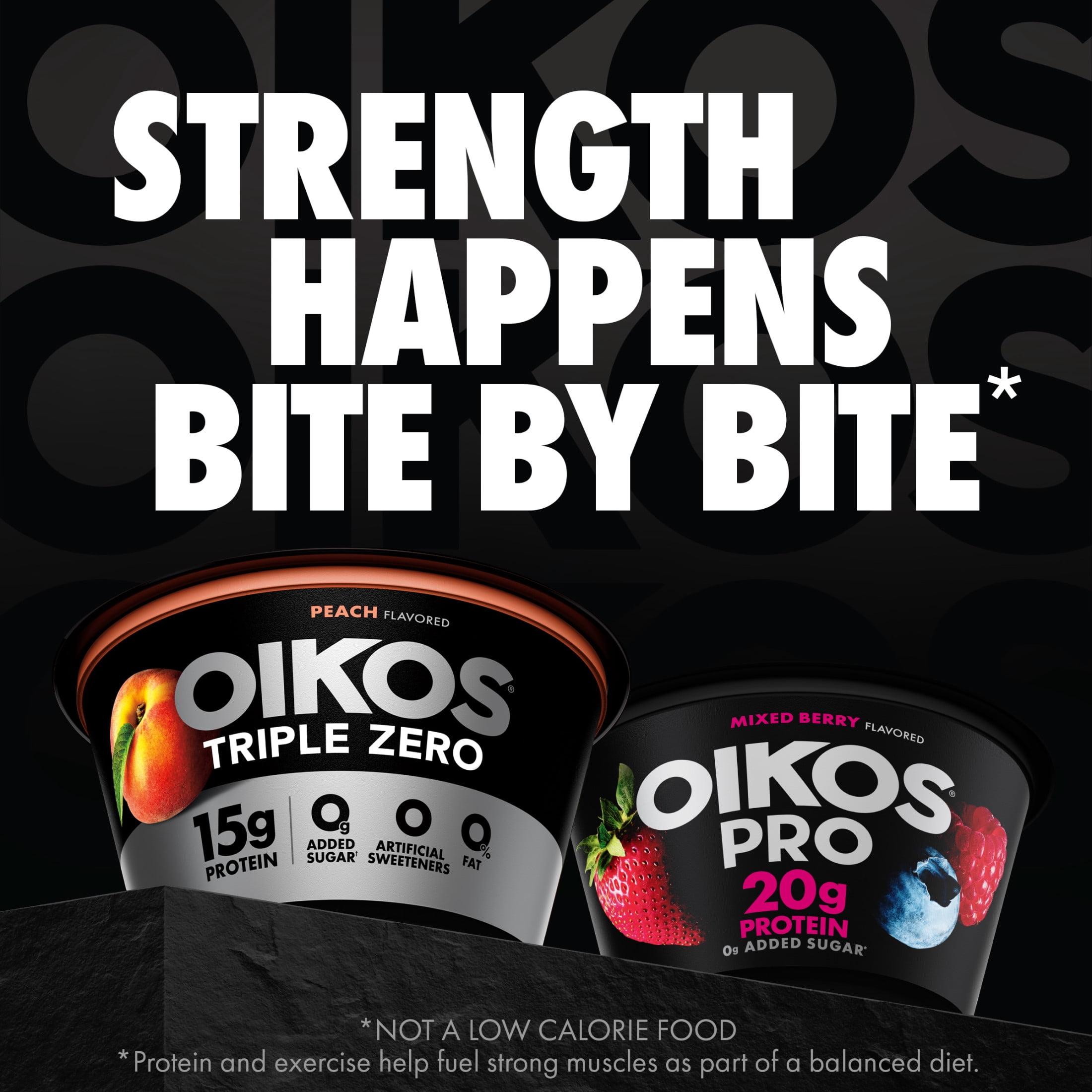Oikos Triple Zero 15g Protein Peach Greek Yogurt, 90 Calories, 0g Added Sugar and 0 Artificial Sweeteners, Nonfat Yogurt Pack, Great for Office Snacks, 5.3 oz Cups, 4 Count