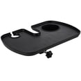 thumbnail image 2 of Microphone Stand Tray, Universal Mic Stand Clamp-On Tray, Utility Shelf Rack Tray for Karaoke, Recording, Live Broadcast, Live Streaming, Performance, Drink Holder and Microphone Holder, 2 of 6