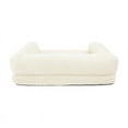 thumbnail image 3 of Sherry Kline  Sherpa Couch 3-Sides Bumper Dog Bed Natural - 26"x36", 3 of 5