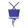 thumbnail image 7 of Public Womens Cropped Tank Tops Trendy Ribbed Sleeveless Square Neck Summer Basic Tops Causal Halter Slim Fit Cross Bandage Shirts Blue XS, 7 of 7