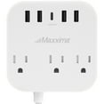 thumbnail image 2 of Maxxima 3 Outlet Desktop Power Strip with 5 USB Type-C / A Charging Ports 5A, 5’ Extension Cord, 2 of 7