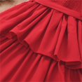 thumbnail image 3 of Vedolay Mini Dress Toddler Little Girls Short Casual Dress Cotton Spring Summer Short Sleeve Basic Tunic Shirt Playwear Dress,Red 18-24 Months, 3 of 5