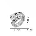 thumbnail image 2 of Regla de medida, anillo trenzado, cinta métrica ajustable, anillo, joyería para dedo, regalo, 2 of 2