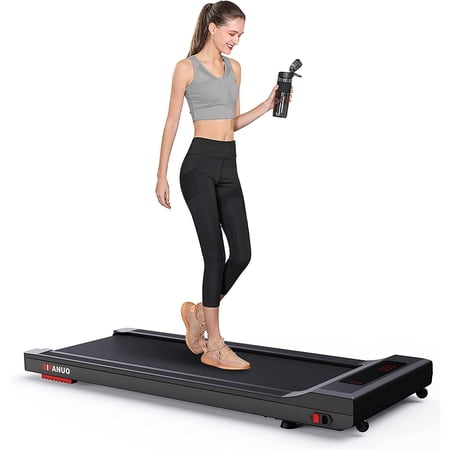Bifanuo Under Desk Treadmill, Walking Pad 2.25HP, Walking Treadmill with 265lbs Weight Capacity, for Office Under Desk with Remote Control, Walking Jogging Machine for Home/Office Use(Black)