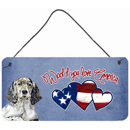 Woof if you love America English Setter Wall or Door Hanging Prints LH9533DS612