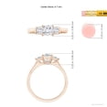 thumbnail image 4 of ANGARA Natural 0.57 Ct. Diamond Classic Engagement Ring in 14K Rose Gold for Women (Ring Size: 9), 4 of 9