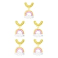 thumbnail image 1 of Inteprter Cepillo de para niños en forma de U de silicona Boca completa Cepillo de para bebés de doble cara Limpieza manual de la lengua Amarillo 5piezas Inteprter CBP186567, 1 of 6