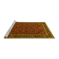 thumbnail image 2 of Ahgly Company Machine Washable Indoor Round Persian Yellow Traditional Area Rugs, 4' Round, 2 of 4