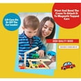 thumbnail image 5 of Car Carrier Truck and Cars Wooden Toy Set With 1 Truck and 4 Cars - Wooden Cars, Vehicle Toys, Push And Go Wooden Trucks For Toddlers And Kids Ages 3+ -Toddler Kids Gift, 5 of 7