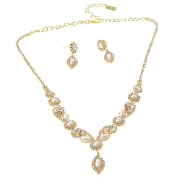 Rhinestone Necklace Set