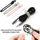 thumbnail image 2 of Bridas de silicona para cables, organizador de cables, correas de cables, bridas reutilizables, organizador de cables de viaje, Linda corbata elástica, bridas de alambre, 2 of 5
