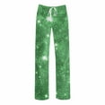 thumbnail image 5 of ClodeEU Womens Sequin Wide Leg Pants,Elastic Waisted Sparkly Glitter Pant For Party Green,Womens Plus XL, 5 of 5