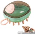thumbnail image 4 of Cepillo de baño para mascotas, cepillo de lavado para mascotas 3 en 1 con dispensador de champú: cepillo de ducha para mascotas, masajea el pelo de las mascotas, elimina el polvo y cuida a l, 4 of 5