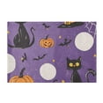 thumbnail image 7 of Yayeee Bath Rug for Bathroom Floor Non Slip Rectangle Fluffy Soft Absorbent Mat, 16"x24", Halloween Black Cat, 7 of 7