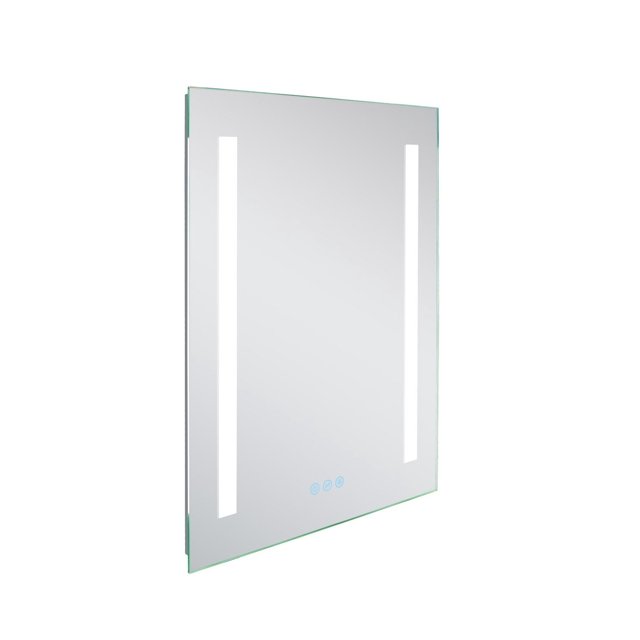 American Imaginations 20-in. W Rectangle Aluminum Wall Mount LED Backlit Mirror In Aluminum Color AI-28851
