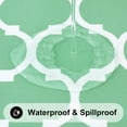 thumbnail image 4 of decorUhome Waterproof Vinyl Tablecloth with Flannel Backing for Rectangle Tables-52x70 inch,Wipeable Stain Resistant Table Cover,Moroccan,Sage Green,Indoor and Outdoor, 4 of 8