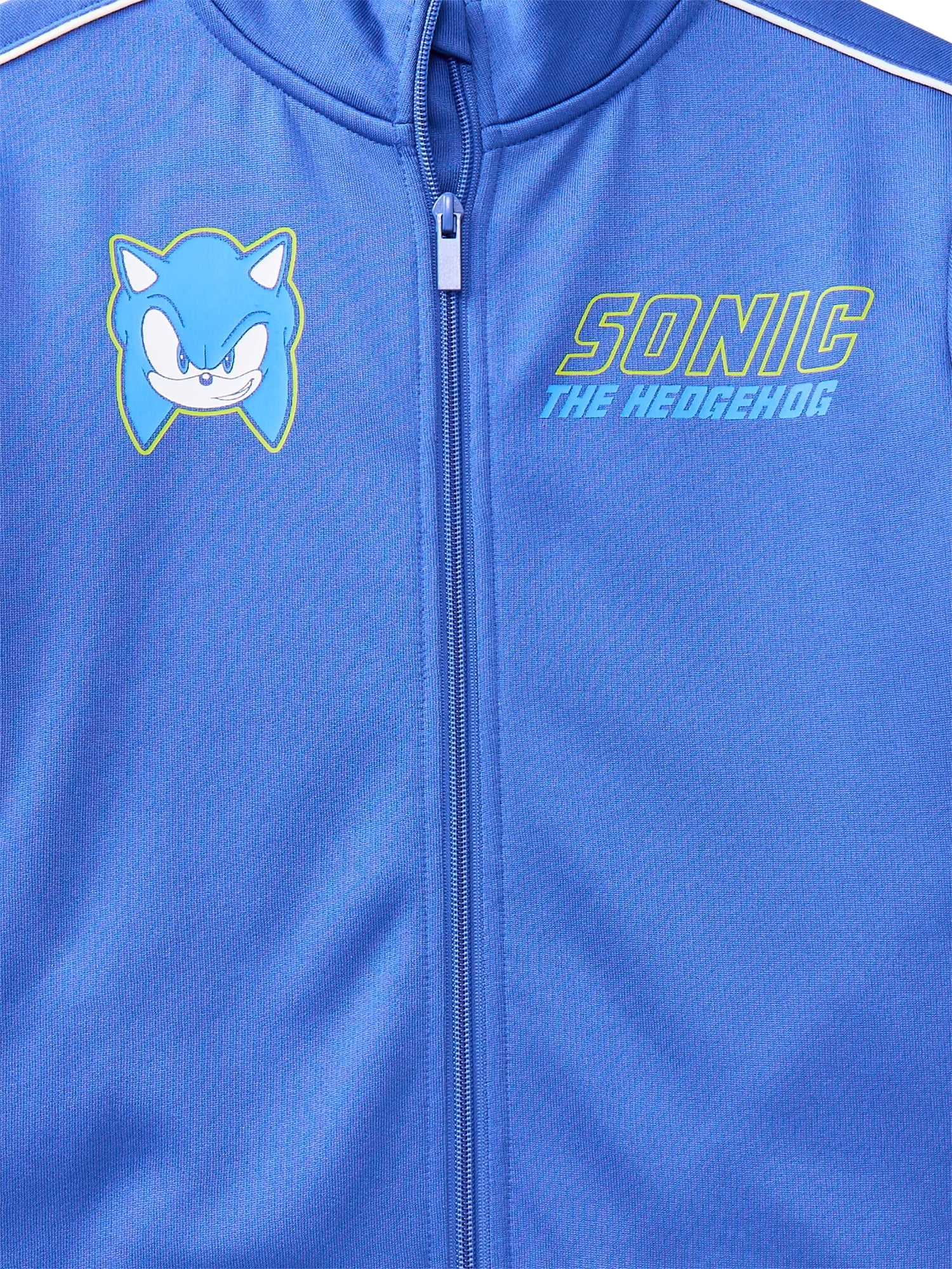 Sonic the Hedgehog Boys Graphic Zip Track Jacket, Midweight, Sizes 4-18