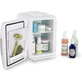 thumbnail image 2 of Cooluli Electric 4-Liter Portable Cooler/Warmer Mini Fridge, White, 2 of 7