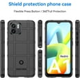 thumbnail image 2 of Durable Sturdy Phone Case for Xiaomi Redmi A1, Heavy Duty Shockproof Slim Rugged Phone Case Bumper Rugged Cover for Xiaomi Redmi A1 HD Black, 2 of 8