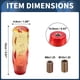 thumbnail image 3 of Ofertas Únicas Pomos de Cambio de 15 cm de Acrílico para Vehículos Automáticos y Manuales con 2 Adaptadores Amarillo Rojo 1 Juego, 3 of 7