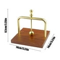 thumbnail image 3 of Popular Picks,Wooden Napkin Holders, Vertical Paper Towel Holders for Dining Room, Rustic Wooden Napkin Storage Rack, Table Tissue Holder for Kitchen and Dining Table Decor, | Wood, Gold-986, 3 of 8
