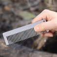 thumbnail image 2 of Lixada Titanium Alloy Comb Anti-static Comb Pocket Comb, 2 of 8