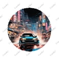 thumbnail image 3 of Tokyo Drift Neonlit Urban Racing Spectacle Polyester Universal Spare Wheel Tire Cover Wheel Covers for Trailer RV Truck Camper, 3 of 5