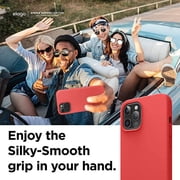 elago iPhone 12 Pro Max Case - Liquid Silicone Case for iPhone 12 Pro Max 6.7 inch, Slim Design, Full Body Protection [Red]