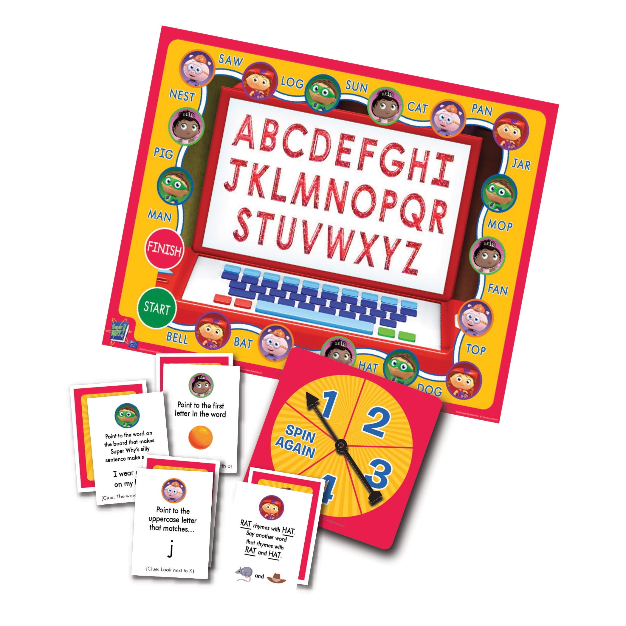 Super Why Abc Letter Board Game By Briarpatch