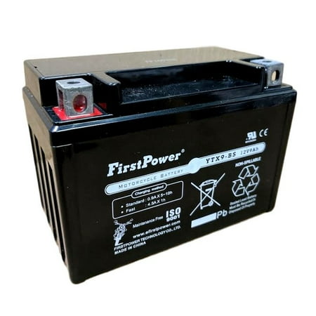 12v 9ah UPGRADE battery for Yuasa Battery YTX9-BS YUAM329BS (PLT-144)