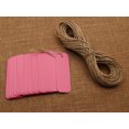 thumbnail image 3 of 100 Pcs Rectangular Shape Blank Tags Bonbonniere Wedding Favor Hang Tag with Free Natural Jute Twine - Colours Available, 3 of 7