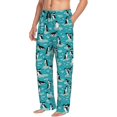thumbnail image 6 of Rocae Penguins On The Ice In The Sea Mens Pajama Pants Pj Pants Mens Lounge Pants-Large, 6 of 6