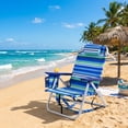 thumbnail image 2 of BOSSIN Backpack Beach Chairs for Adults,Portable Folding Camping Chair with Cup Holder & Towel Rack, 2 of 8
