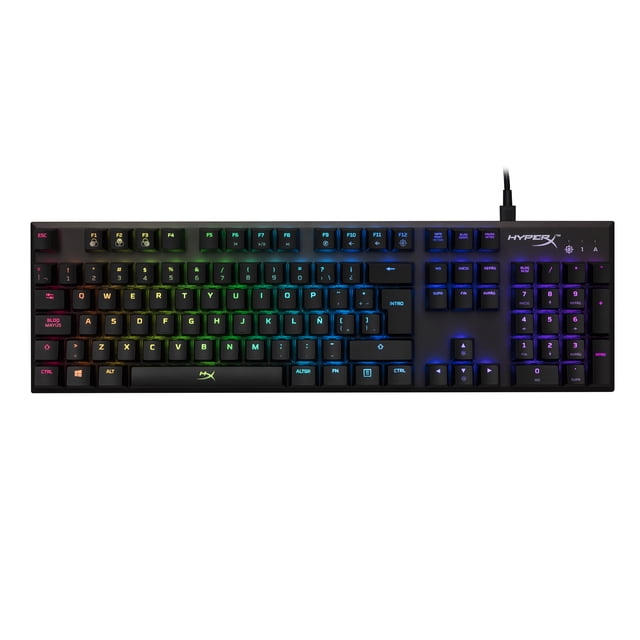 Teclado HyperX Mecánico Gaming RGB Led Alloy FPS Silver