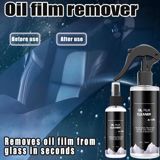 Fiudx Limpiador de Parabrisas para Coche, Spray Multiusos para Cristales, Elimina La Película de Aceite y La Suciedad, Antivaho y Antirreflejos, Imprescindible para Viajes, Tamaño Compacto de 100 Ml.
