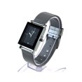 thumbnail image 2 of Mens Luxury Metal Shark Mash Metal Band Rectangular Designer Wrist Watch Silver Black, 2 of 4