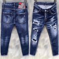 thumbnail image 2 of Zszcpp High Waisted Pants Mens Streetwear Vacation Jeans Basic Style Ripped Denim Style Leisure Trousers Casual Trouser, 2 of 7