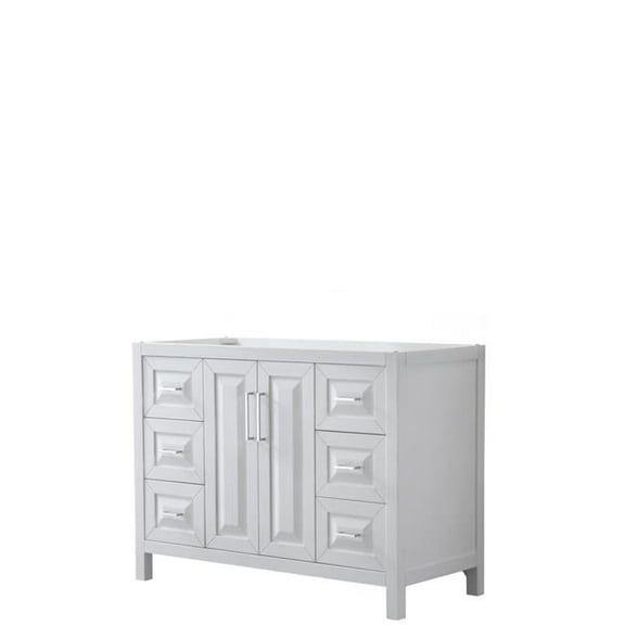 48 in. Single Bathroom Vanity In No Countertop - No Sink & No Mirror, White