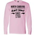 thumbnail image 3 of Inktastic North Carolina Awesome Since 1789 Long Sleeve T-Shirt, 3 of 5