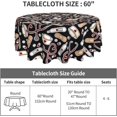 thumbnail image 2 of Nursing Tablecloth Round 60 Inch Table Cloth Cover Mat Holiday Party Decoration for Dining Room Home Kitchen Picnic, 2 of 6