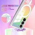 thumbnail image 3 of for Samsung Galaxy Z Fold 5 Case Magnetic 【Support for Magsafe】 Bling Laser Florescent Iridescent Crystal Luxury Case Camera Protector + 2* Screen Protector Shockproof Edge Cover Case, 3 of 12