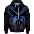 thumbnail image 5 of Sudaderas de otoño para hombre, sudadera holgada, ropa para hombre, sudadera con capucha para hombre, sudadera con capucha con estampado de mariposas vintage, ropa Y2k para hombre, 5 of 5