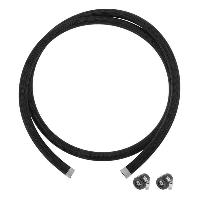 Kit de línea de combustible Unique Bargains AN-10 de 7.02 pies con 2 abrazaderas negras, 1 juego